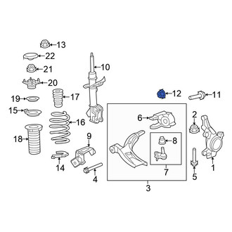 Honda OE - Suspension Strut Nut