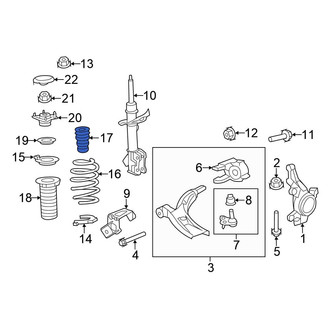Honda OE - Front Suspension Strut Bumper