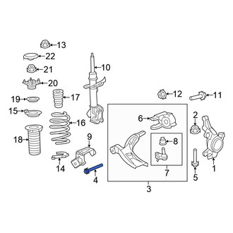 Honda OE - Front Lower Suspension Control Arm Bolt