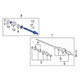 Honda OE - Front CV Intermediate Shaft