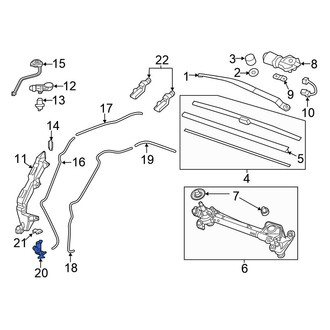 Honda OE - Windshield Washer Pump