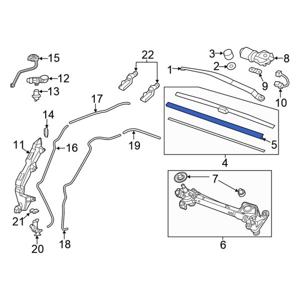 Windshield Wiper Blade Refill