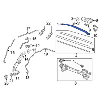 Honda OE - Front Right Wiper Arm
