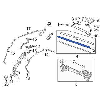 Honda OE - Front Left Wiper Blade Refill