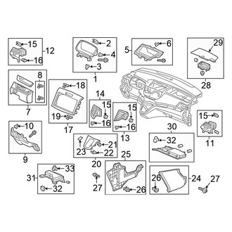 Honda OE - Instrument Panel Components