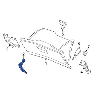 Honda OE - Glove Box Lock Kit