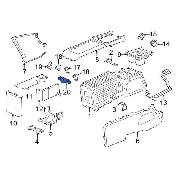 Audio Auxiliary Jack Bracket