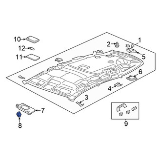Honda OE - Sun Visor Holder