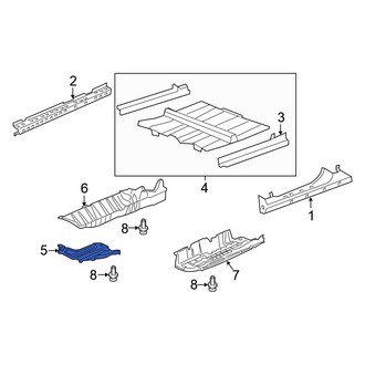 Honda OE - Front Floor Pan Splash Shield