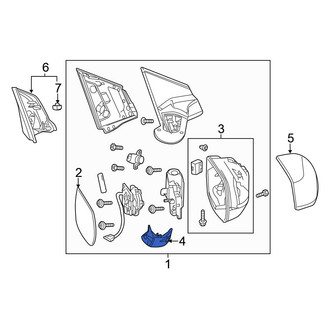 Honda OE - Front Right Door Mirror Trim Ring