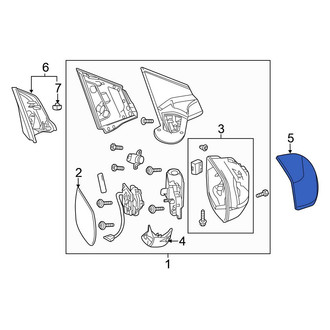 Honda OE - Front Right Door Mirror Cover