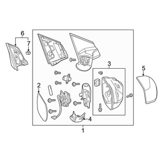 Honda OE - Front Door - Outside Mirrors