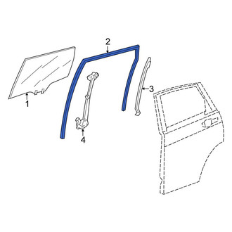 Honda OE - Rear Left Window Channel