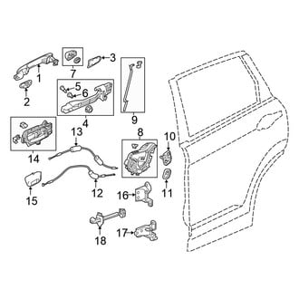 Honda OE - Rear Door - Lock & Hardware