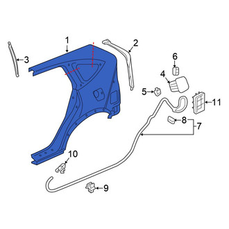 Honda OE - Rear Left Outer Quarter Panel