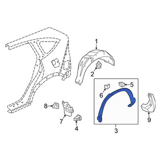 Honda OE - Rear Left Wheel Arch Molding