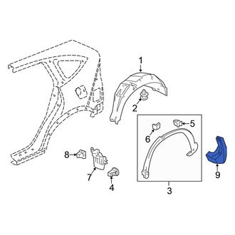 Honda OE - Rear Mud Flap Kit