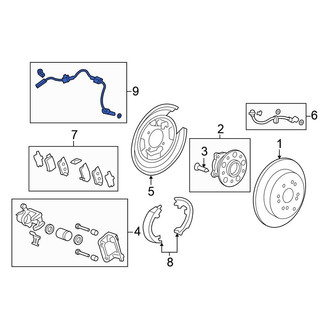 Honda OE - Rear Left ABS Wheel Speed Sensor