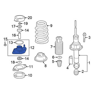 Honda OE - Front Suspension Strut Mount