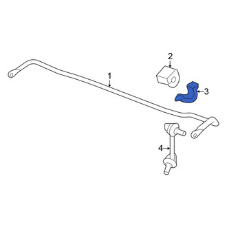 Honda OE - Rear Suspension Stabilizer Bar Bracket