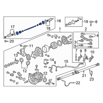 Honda OE - Rear Right CV Axle Assembly