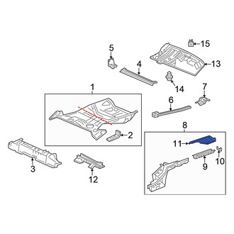 Honda OE - Rear Left Frame Side Member Reinforcement