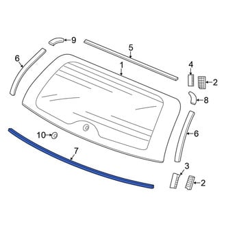 Honda OE - Rear Lower Liftgate Reveal Molding