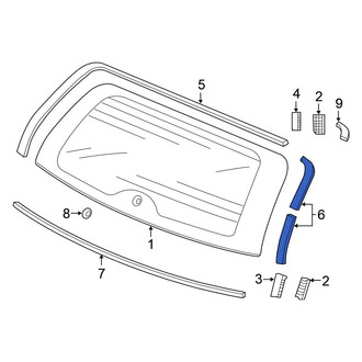 Honda OE - Upper Windshield Seal