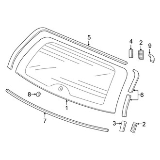 Honda OE - Lift Gate - Glass