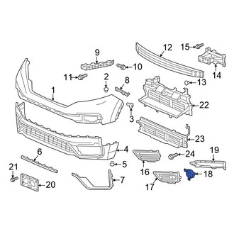Honda OE - Left Fog Light Bracket