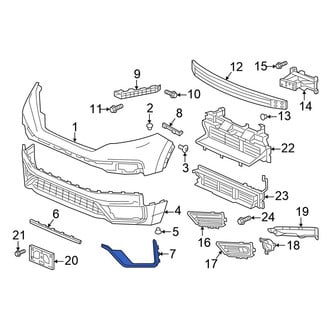 Honda OE - Rear Left Lower Bumper Trim