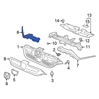 Honda OE - Front Right Grille Molding