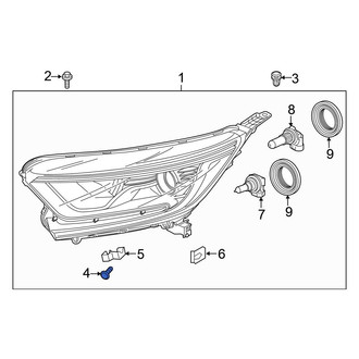 Honda OE - Headlight Mounting Screw