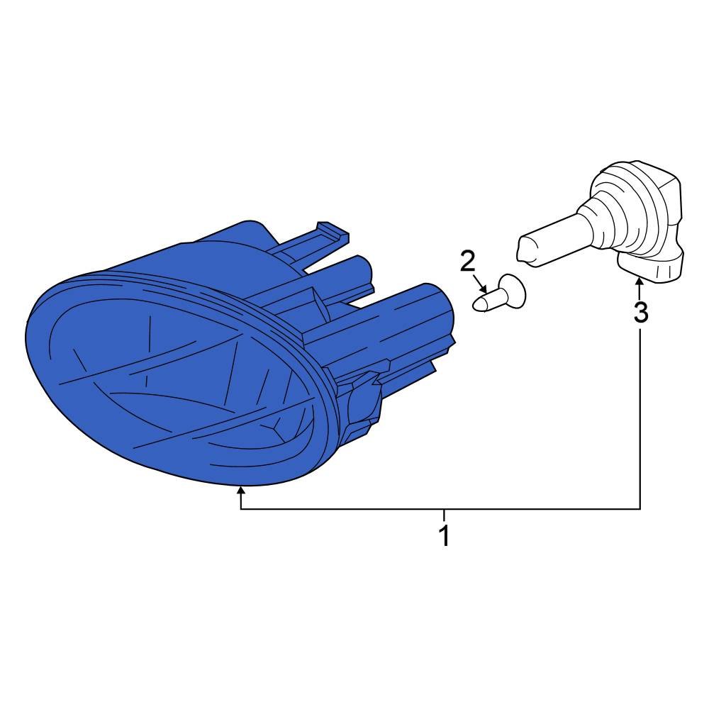 Honda OE 33900TLAA21 - Front Right Fog Light