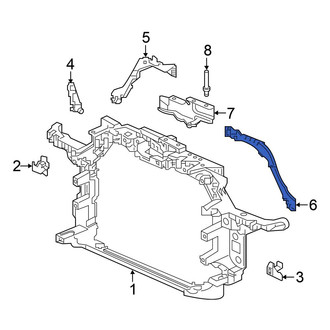 Honda OE - Front Left Radiator Support Panel Reinforcement