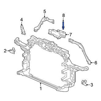 Honda OE - Radiator Support Baffle Clip