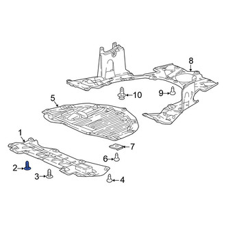 Honda OE - Radiator Support Splash Shield Bolt