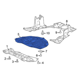 Honda OE - Front Center Radiator Support Splash Shield