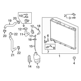 Honda OE - Cooling - Radiator & Components (2.4L)