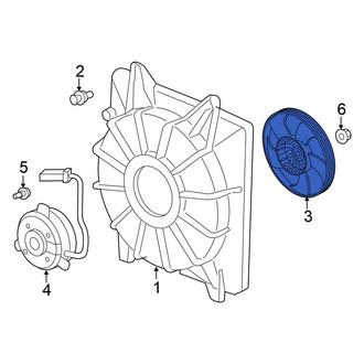 Honda OE - Right Engine Cooling Fan Blade