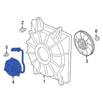 Honda OE - Left Engine Cooling Fan Motor