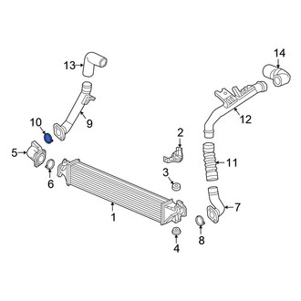Honda OE - Right Center Intercooler Pipe Gasket