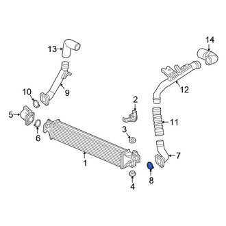 Honda OE - Right Center Intercooler Pipe Gasket