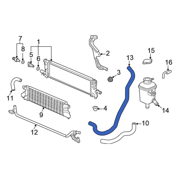 Drive Motor Inverter Radiator Hose