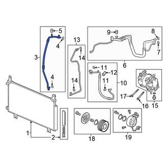 Honda OE - A/C Refrigerant Suction Hose