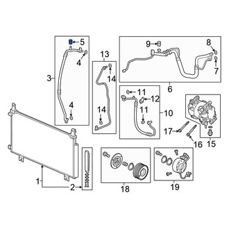 Honda OE - Front A/C Service Valve Cap