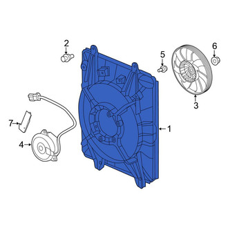 Honda OE - Front A/C Condenser Fan Shroud