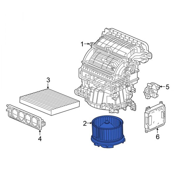HVAC Blower Motor Assembly