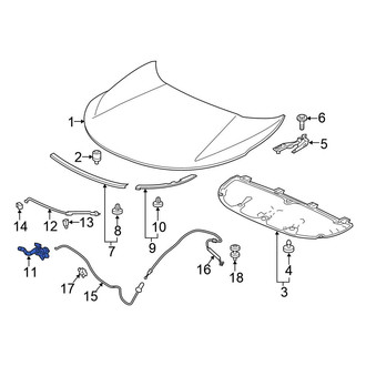 Honda OE - Front Hood Latch