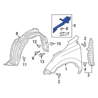 Honda OE - Front Left Fender Filler Panel